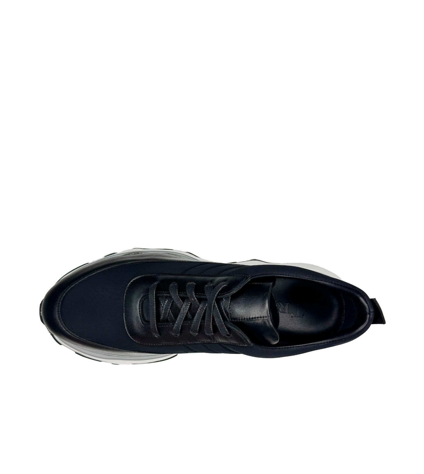 Black Lace-Up Sneakers