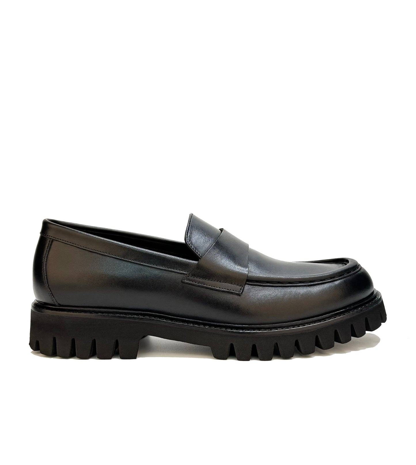 Black Leather College Shoes