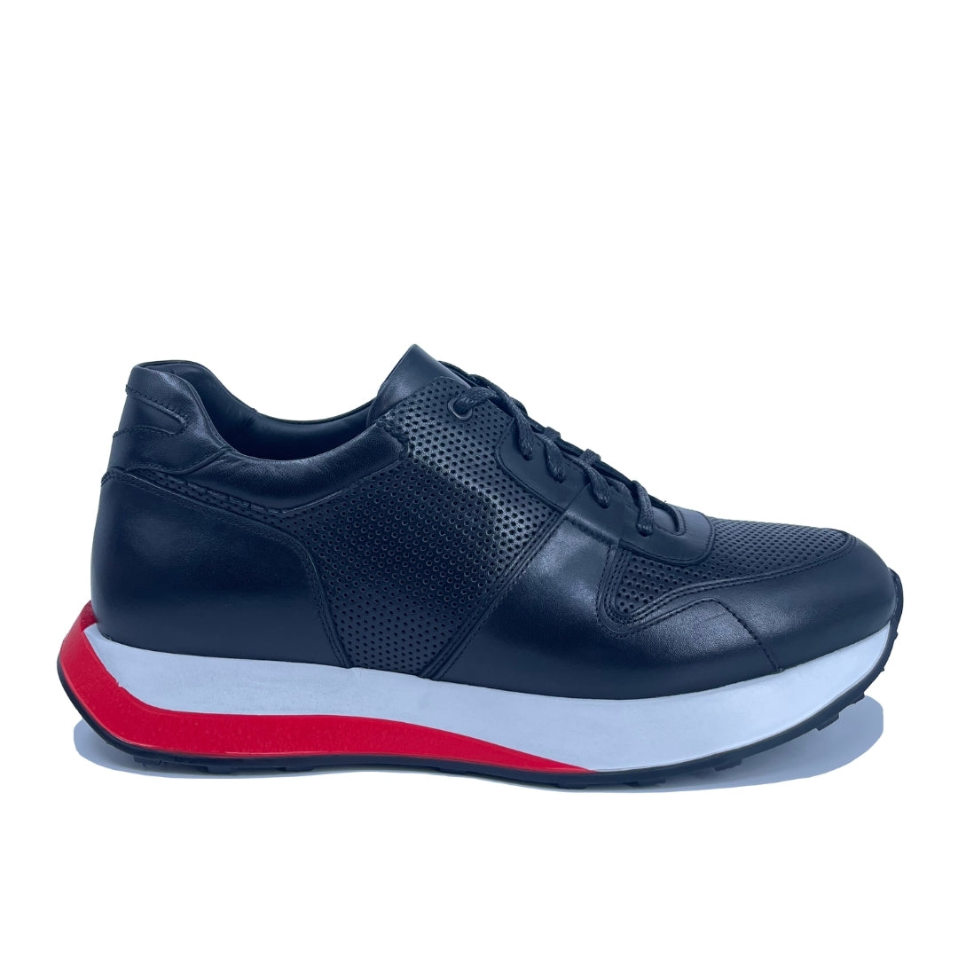 Lace-Up Black Sneakers