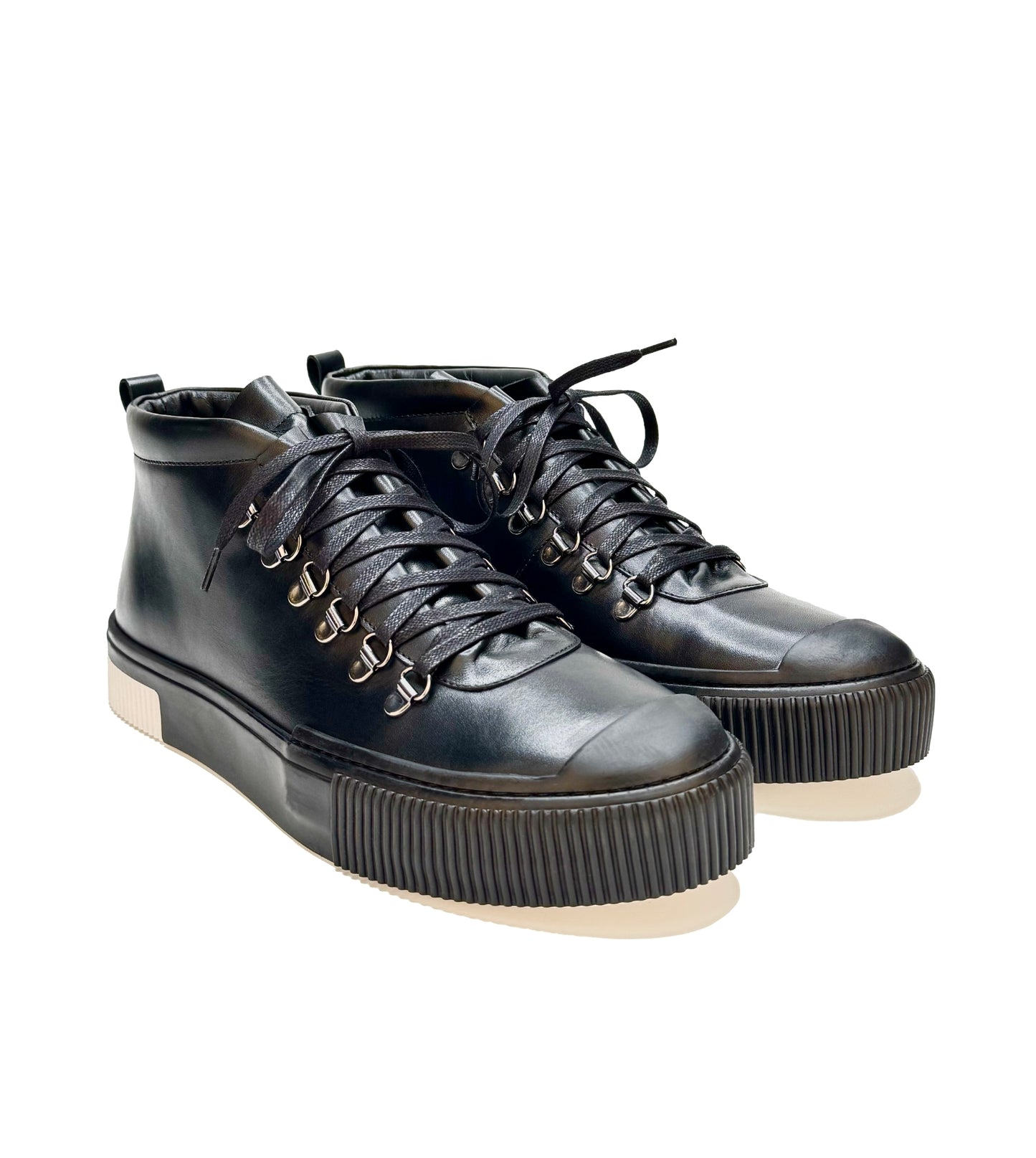 Lace-Up Sneaker Leather Boots