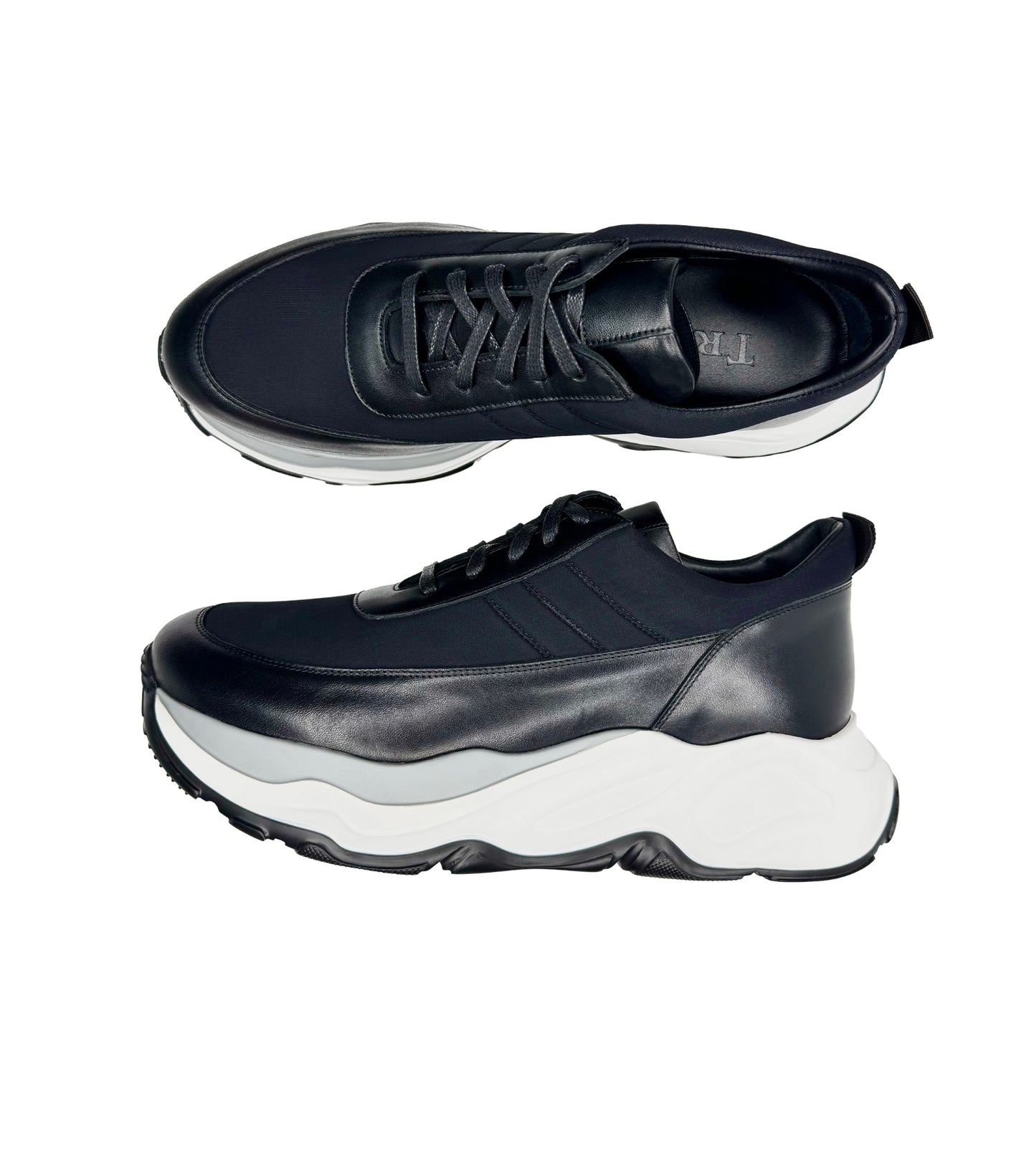Lace-Up Lycra Sneakers
