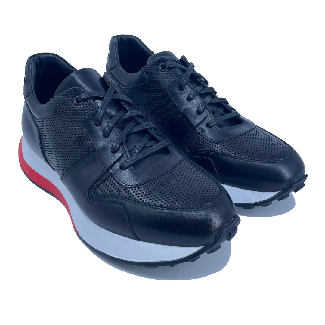 Lace-Up Black Sneakers