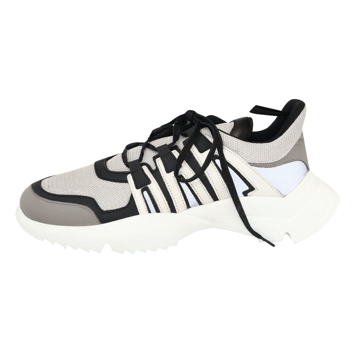 Reflective Leather Sneakers