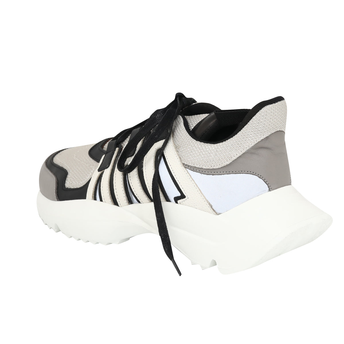 Reflective Leather Sneakers