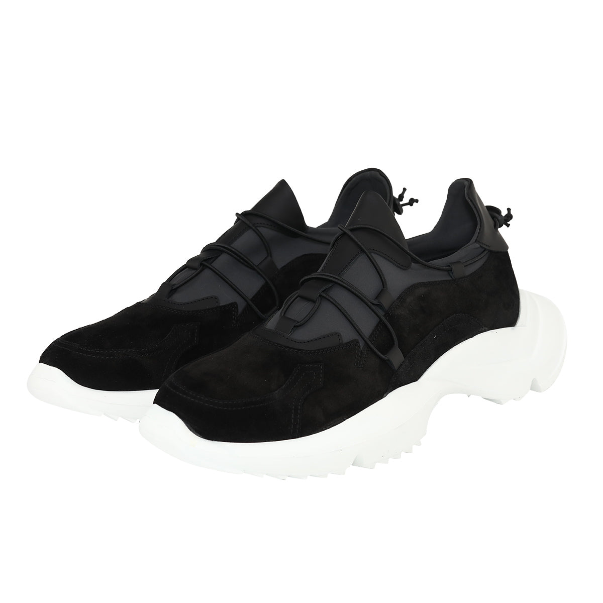Reflective Leather Sneakers