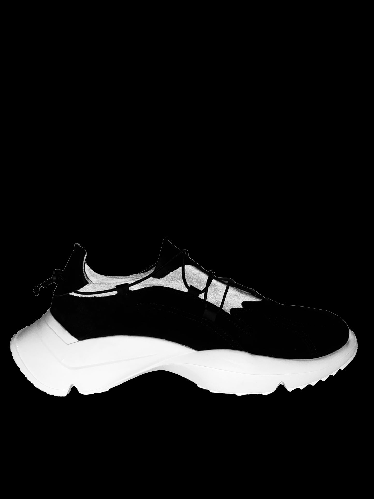 Reflective Leather Sneakers