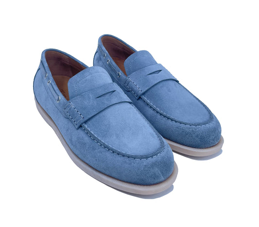 Belted Blue Casual Shoes