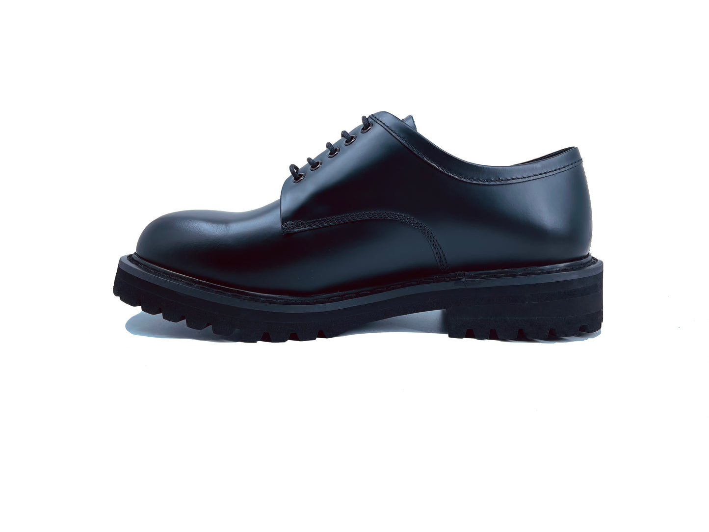 Black Matte Spazzolato Leather Classic Shoes
