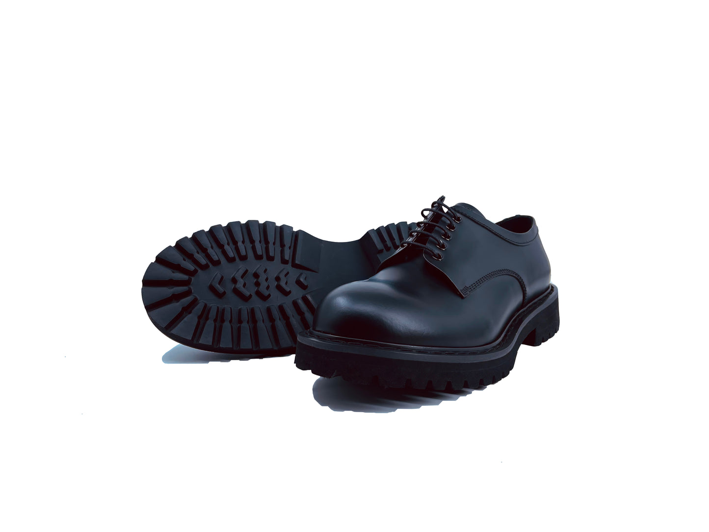 Black Matte Spazzolato Leather Classic Shoes