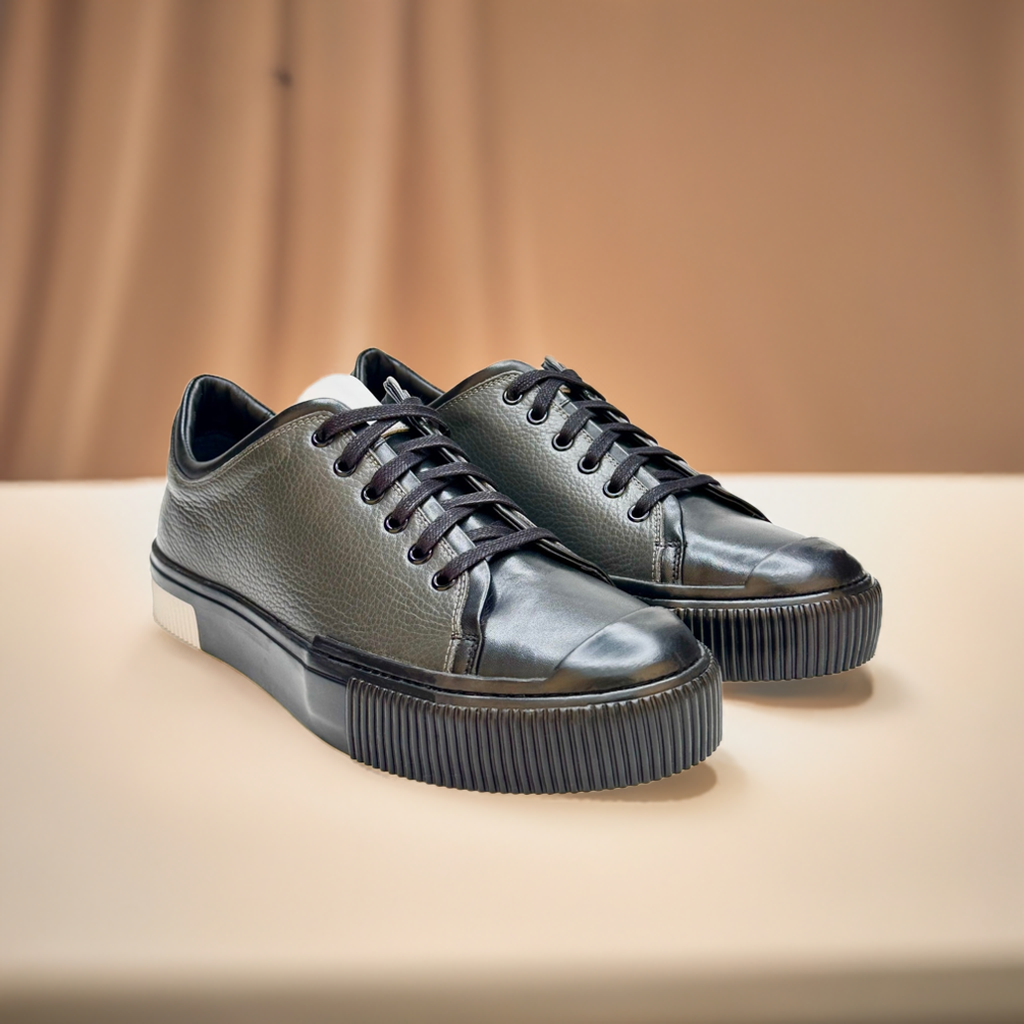 Lace-Up Grey Sneakers
