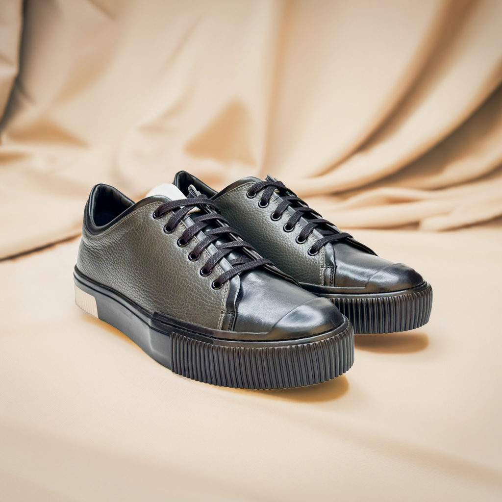 Lace-Up Grey Sneakers