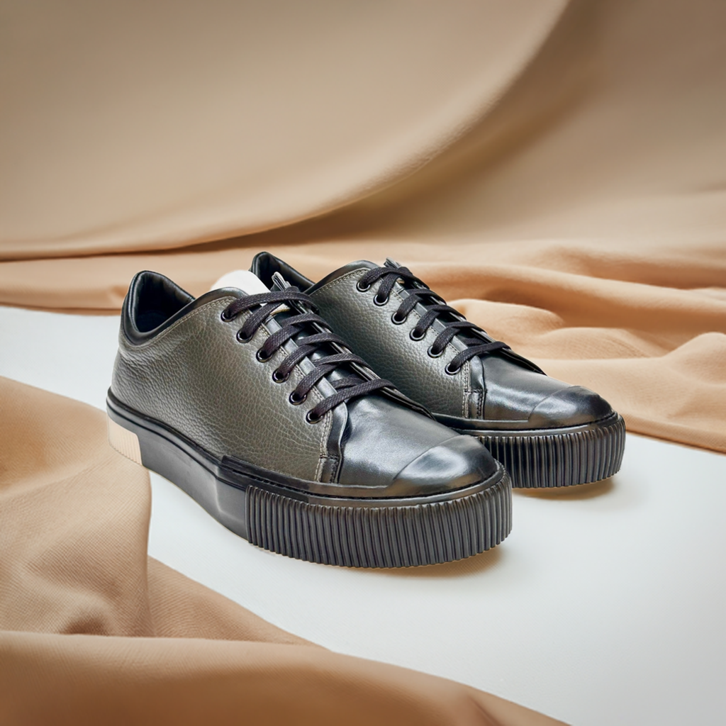 Lace-Up Grey Sneakers