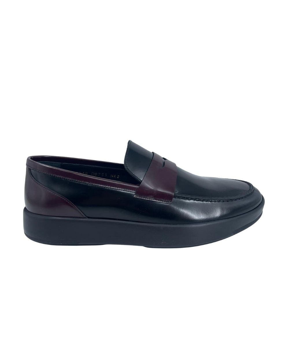 Siyah Açma Deri Günlük Ayakkabı