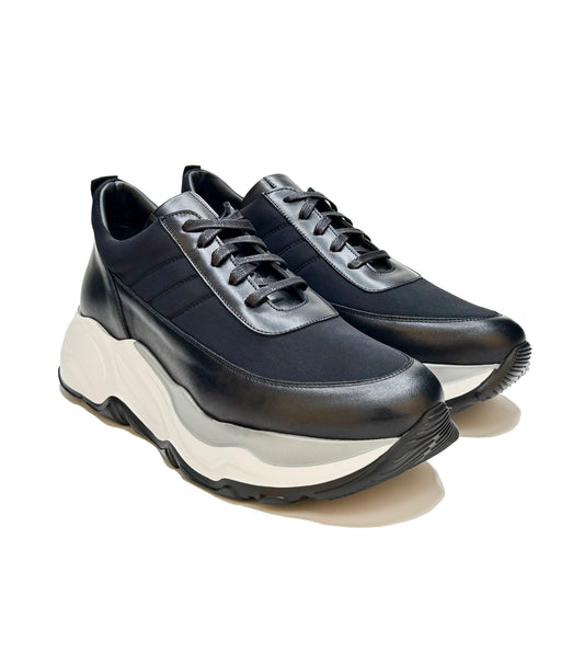 Lace-Up Lycra Sneakers