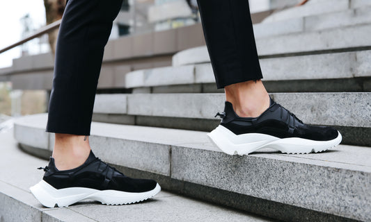 Reflektörlü Deri Spor Ayakkabı