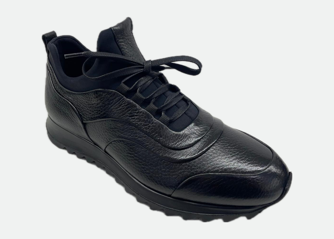 Geyik Derisi Erkek Siyah Spor Ayakkabı