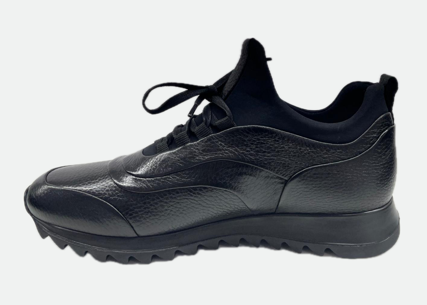 Geyik Derisi Erkek Siyah Spor Ayakkabı