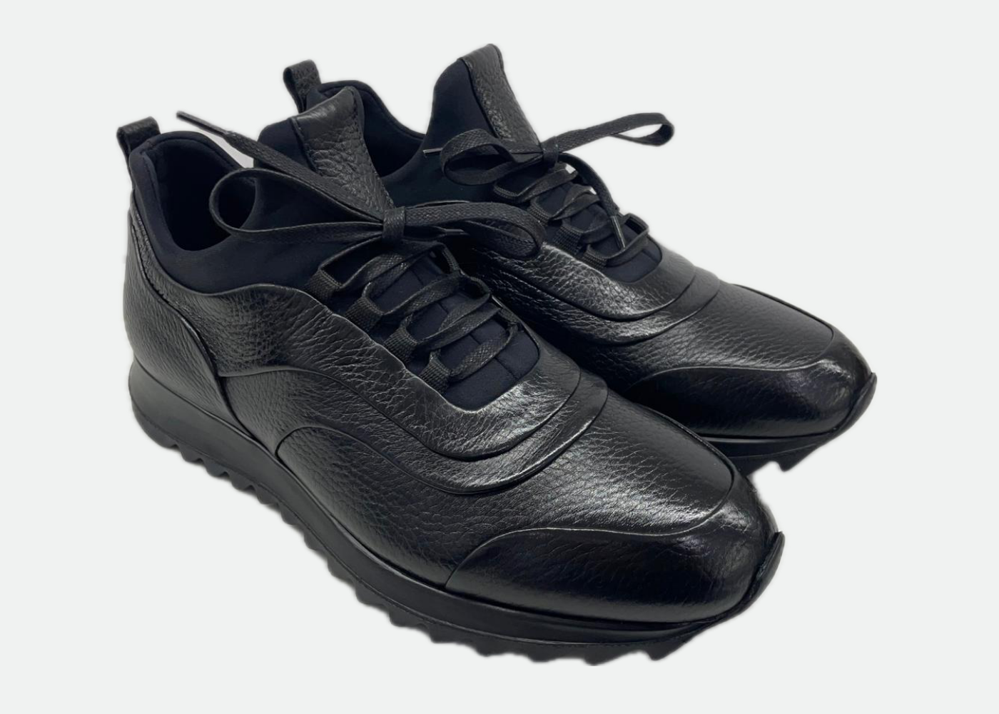 Geyik Derisi Erkek Siyah Spor Ayakkabı