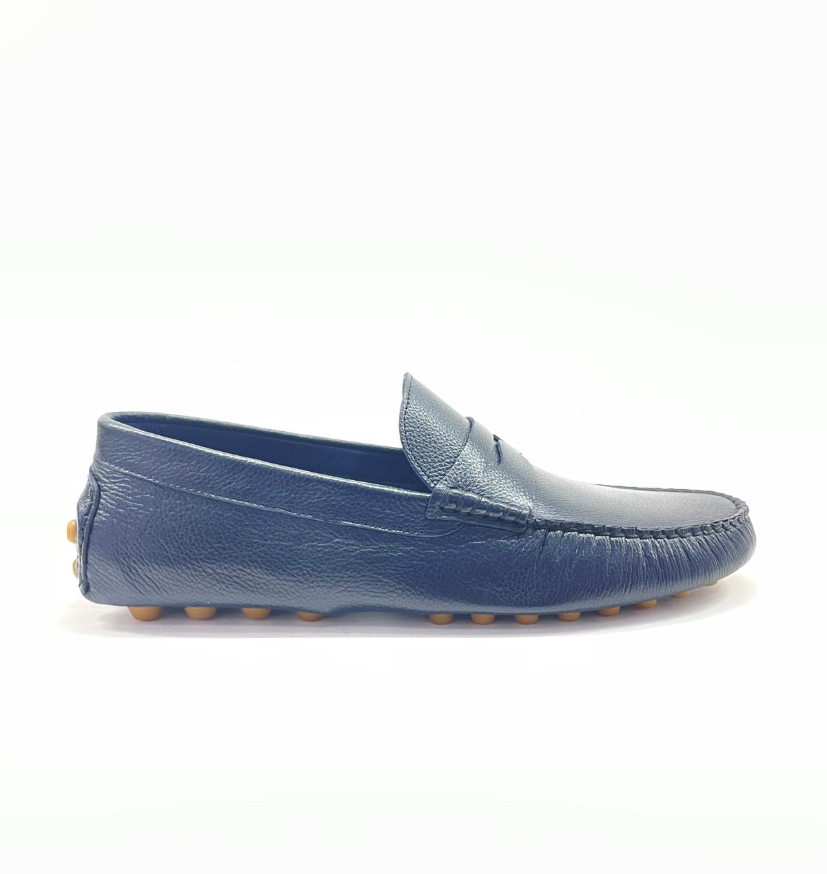 E-702 Lacivert Erkek Hakiki Deri Loafer