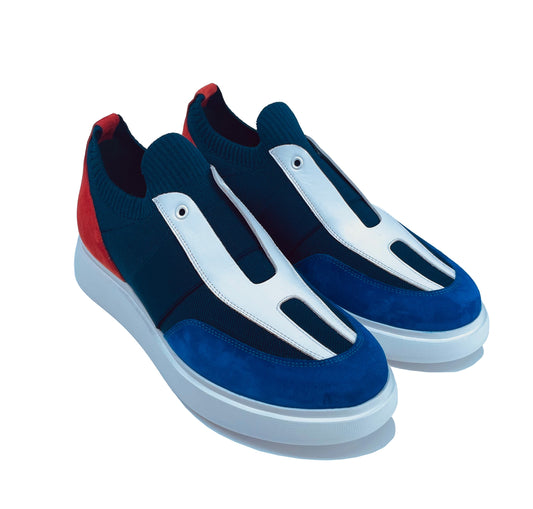 Blue/Navy/Terra Cotta Sneakers