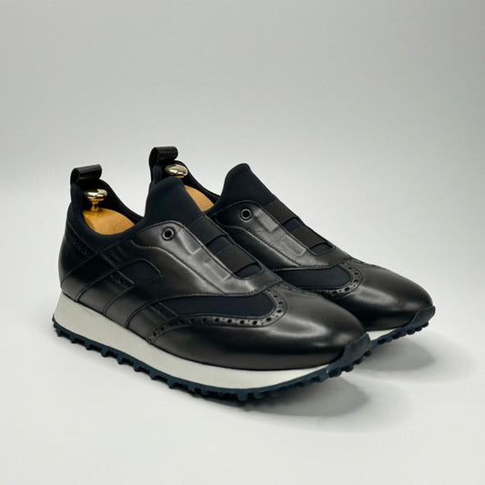 Siyah Deri Spor Ayakkabı