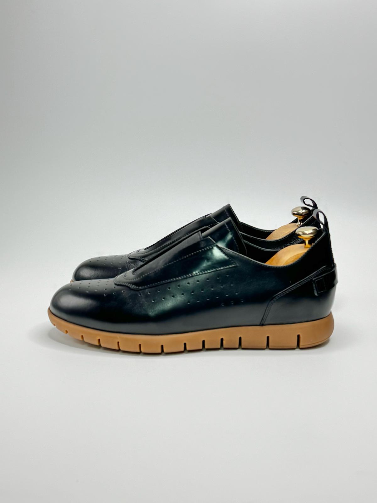 Siyah Deri Günlük Ayakkabı