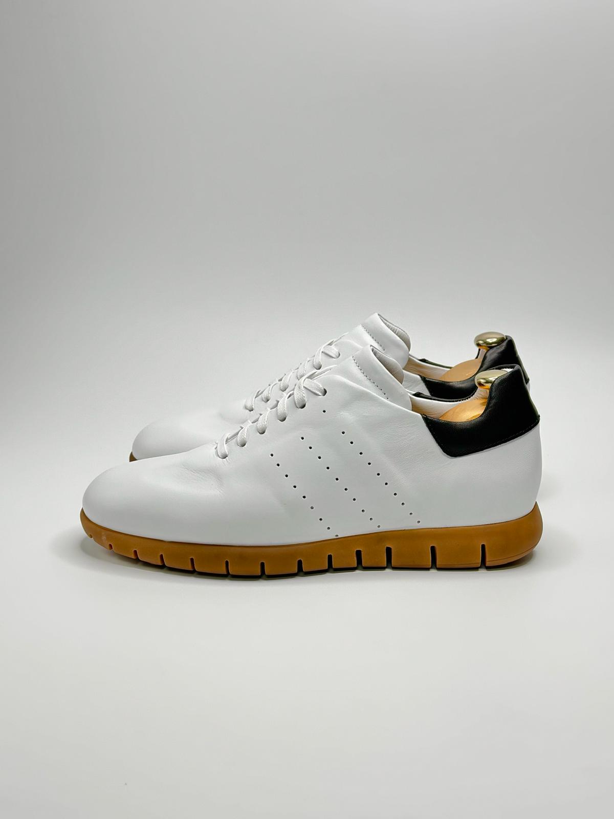 Beyaz Deri Spor Ayakkabı